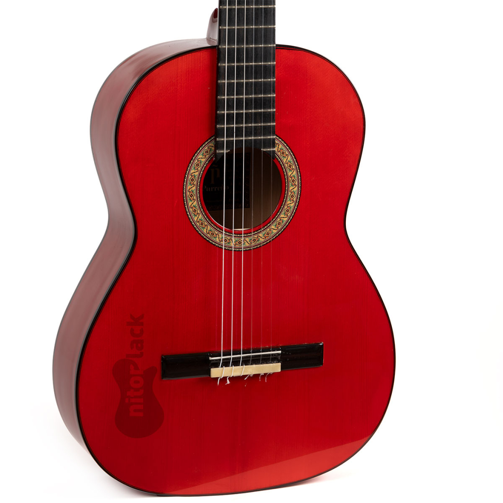 CLASICA-ROJO-LATERAL tinte rojo para guitarra