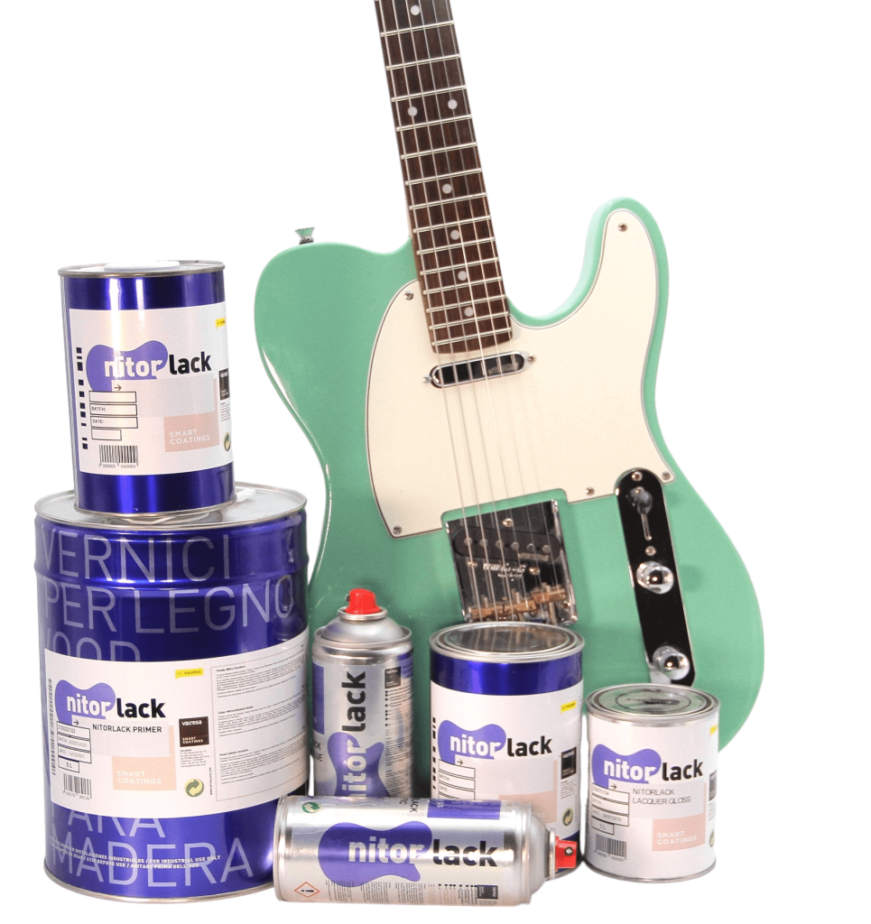 lote de pintura para guitarras