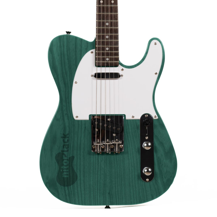 teal guitar
